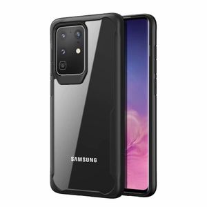 Transparante Case Harde PC + Zachte TPU Bumper versterkte hoek Schokbestendig Cover voor Samsung Galaxy Note 20 Ultra S20 Plus S10E S10 Opmerking 9 S8 S9