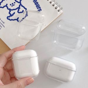 Estuches transparentes para auriculares airpods 3 Pro inalámbrico Bluetooth auricular funda protectora diseñador creativo airpod 1 2 estuche auricular AP3 shell