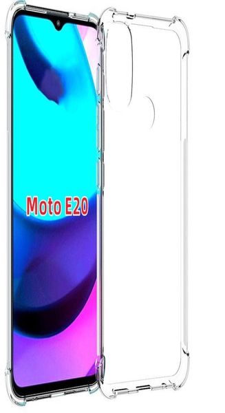 Cas transparents pour Motorola E20 G60S Moto G50 G60 Edge 20 Pro Case cristal clair