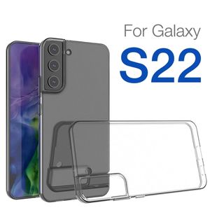 Étuis transparents pour Samsung Galaxy S22 / Plus / Ultra 5G 2022, étui en silicone Transparent pour Galaxy S21 FE, coque arrière de protection pour téléphone
