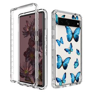 Transparant Clear Cases voor Google Pixel 8 7A 7 6 5a Pro Full Cover Phone Case Shockproof PC TPU Fundas Capa