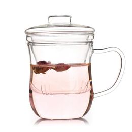 Tasse à lait en verre Transparent, tasse à café, thé, théière, bouilloire avec infuseur F 50JD, verres à vin 230U