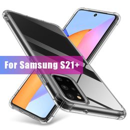 Fundas blandas de TPU transparentes de 1 mm para iPhone 13 12 Pro XS MAX 8 Samsung S21 S10 PLUS S20 Huawei P40 funda de teléfono con bolsa OPP