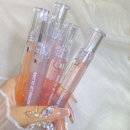 Transparante kristalgelei lipgloss glanzende heldere spiegel Myisturerende lippenbalsem glitter vloeistof lippenstift lippen olie
