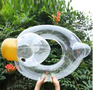 Canard Transparent Enfants Anneau De Natation Tube Gonflable Sécurité Bébé Flotteur Cercle Piscine Accessoires Enfant Flotteurs Tubes Pour Matelas De Sport Nautique Alkingline