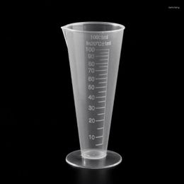 Transparant leeg voor driehoekcapaciteitsmeting gereedschap 100 ml vloeibare poeder J60A