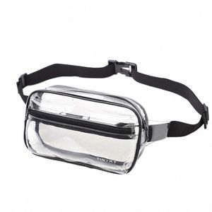 Transparent Fanny Pack gros transfrontalier PVC anti-spl extérieur sac à bandoulière plage Net Celebrity Ins sac à bandoulière O7pm #