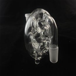 Narguilé en verre transparent attrape-cendres suisse ensemble de fumer concessions de prix directes d'usine