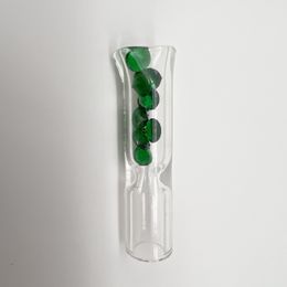 Pipe en verre transparent avec perceuse Unique Mini Smoking Accessories