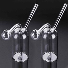 Transparant Glass Roken Pijpen Draagbare Glazen Kom Shisha Waterpijp Water Kleine Pot Ash Catchers Bong Tobacco Bowls Fles Olie Burner Andere rookaccessoires