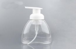 Pompe à main transparente Dispensateur de savon liquide salle de bain en plastique El Liquid Savon Bouteille de mousse de maquillage de lotion de shampooing 300 ml9222874