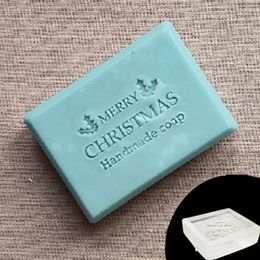 Tampon de savon fait à la main transparent, série de joyeux Noël, fabrication de savon acrylique, outils de chapitre, timbres personnalisés, cadeaux, 40 mm