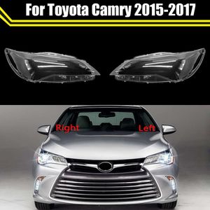 Coque de phare transparente en verre, abat-jour, couvercle d'objectif de phare pour Toyota Camry 2015 2016 2017, Version européenne et américaine