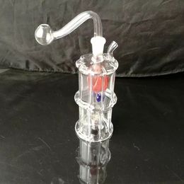 Transparante Hookah Glass Blower Accessoires, Waterleidingen Glasbongen Hooakahs Twee functies voor olieruigs Glazen bongen