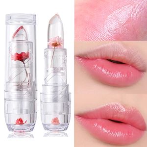 Hydratant à lèvres à lèvres de fleur de gelée transparente