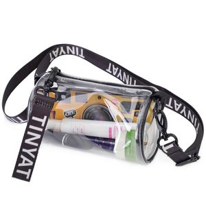 Transparent Jelly Mini pochettes pour téléphone portable sac pour femme en PVC une épaule bandoulière
