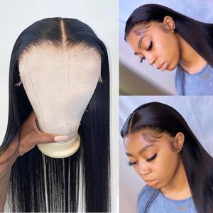 Pelucas de encaje transparente Peluca frontal HD para mujeres negras 13 6 Cabello humano Malasia Frente al por mayor