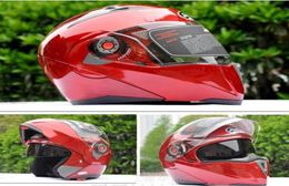 Lente transparente Color rojo Cascos JIEKAI 105 casco facial sin drapeado Casco integral Motocicleta moto motocross casco MOTO Raci5993524