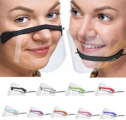 Transparante Lip Masker Anti-Mist Clear Face Shield Visor Bescherming Gezichtsmasker Pet Shield Zichtbaar Duidelijk Creatief Masker voor Doof Mute