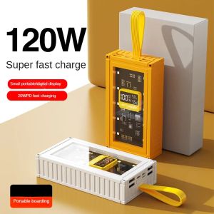 Transparant Mecha Digital Display Fast Layer Container Power Bank Ultra-Large Capaciteitenpower Bank Ultra Fast Charging20000MAH