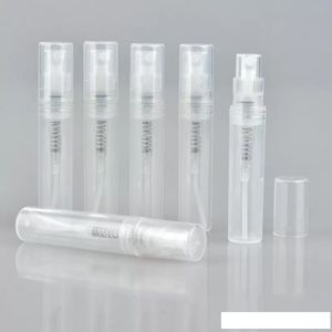 Mini bouteilles de parfum transparentes, flacon pulvérisateur vide en plastique, flacons d'échantillon de parfum