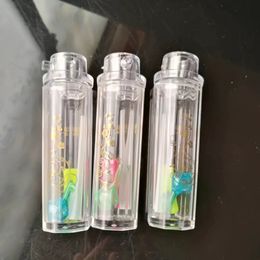 Transparante Mini Lint Haken Broodjes Accessoires, Unieke Oliebrander Glasbongen Pijpen Waterleidingen Glazen Pijp Olierouts Roken met Druppel