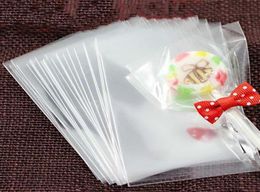 Sacs en plastique transparents Oppsparentes pour Candy Lollipop Cookie Packaging Bellophane Sac de mariage Sac à cadeau 100pcsbag XD223032134371