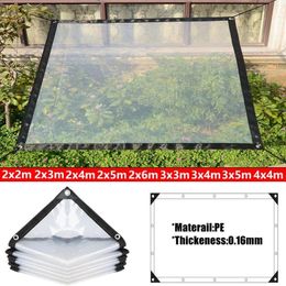 Tarpauline extérieure transparente 0,16 mm PE Araproproping jardin couvercle Gazebo pergola canopée chien animal de compagnie