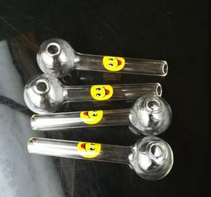 Accessoires de bongs en verre transparent pan ﾠ, Pipes à fumer en verre colorées mini-tuyaux à main multi-couleurs Meilleure pipe en verre à la cuillère