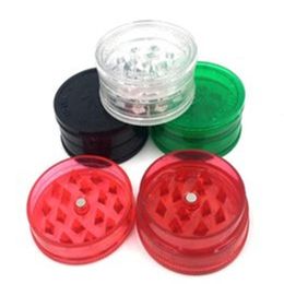 Transparant plastic tweelaags rookmolen 40 mm diameter Tandrookbreker drie stukken metalen rookgereedschap fabriek directe verkoop