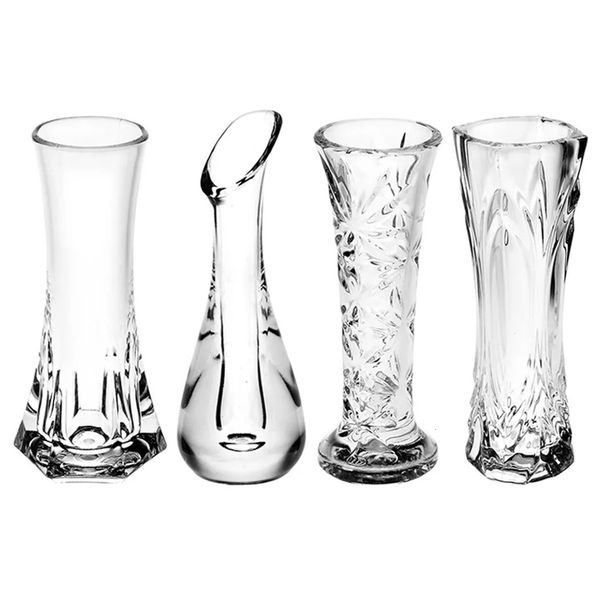 Vase en plastique Transparent, simulation créative de maison, vase en cristal, décoration de bureau et de maison, 240118