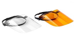 Masque protecteur portable transparent Face pour les hommes et les femmes Visor Sun Visor Hat Guard Spittleproof Shield Caps12153373