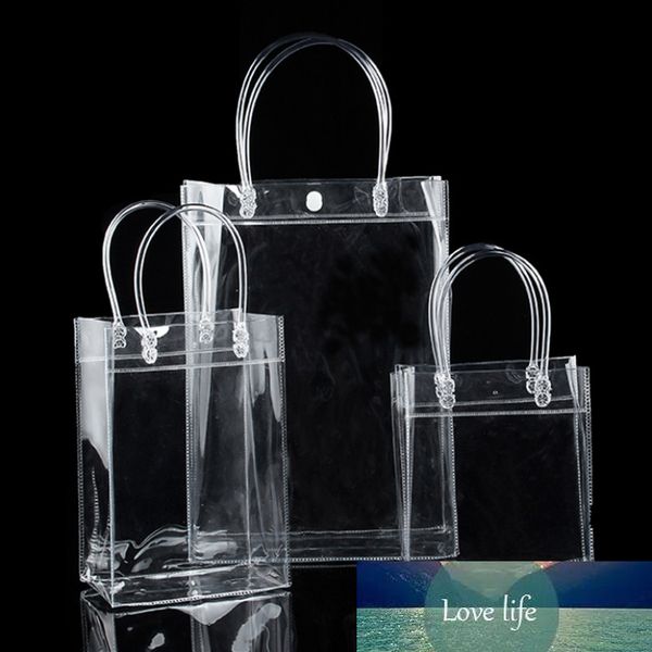 Sac fourre-tout en plastique PVC Transparent sac à main Transparent étanche pour chaussure de stockage de bouteille d'eau pour choses sacs à bandoulière organisateur de maison