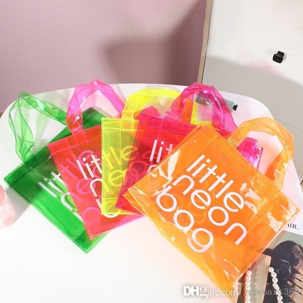 Transparent PVC Wash Bag Candy Sac À Main Hommes Et Femmes Multifonctionnel Grande Capacité Sacs De Stockage Imperméables