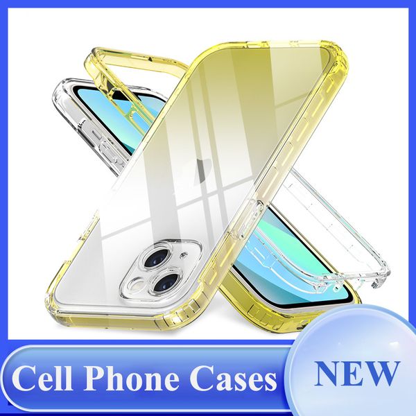 Funda de teléfono transparente a prueba de golpes para iPhone 14 11 12 13 pro max 14 plus mini X XR XSMAX