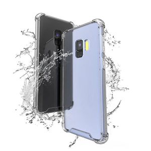 Transparante schokbestendige telefoon gevallen acryl pc back tpu bumper hybride case voor Samsung S9 plus S7 Edge S8 Note 8 A8 J8 J7 J6 J4 J3