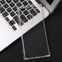 Coques en silicone transparentes pour Samsung Galaxy Note 10 Plus 20 Coque arrière de protection en TPU ultra souple