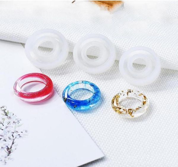 Molde de silicona transparente resina decorativa decorativa anillo de bricolaje moldes de resina tipo resina para joyería 8430105