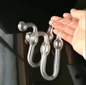 Pot de serpent transparent, gros bongs tuyaux de brûleur à mazout conduites d'eau tuyaux en verre plates-formes pétrolières fumer