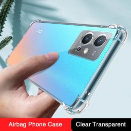 Transparant Soft Mobile Phone Case voor Vivo Y30 5G Standaard Y30G Airbag Clear Shockproof Silicone Protect Aack Cover Accessoires