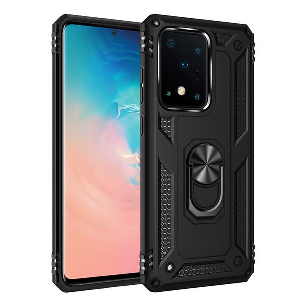 Custodie per telefoni con supporto per anello Custodie per supporti magnetici in TPU per PC per S22Ultra Plus Protezioni per auto per S8 S9 Note 9 S20FE J7 Prime