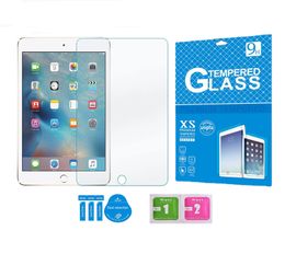Protecteurs d'écran transparents pour tablette PC pour iPad 9,7 10,2 pouces 6 5 4 3 iPad mini iPad Air iPad Pro Verre trempé clair et résistant avec emballage