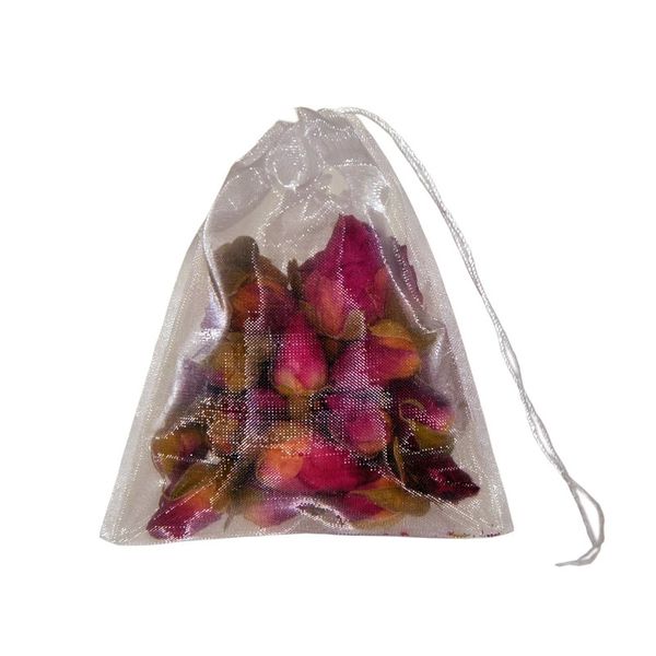 Sachets de thé transparents sachets de thé vides sachet de filtre en Nylon pour sac de café jetable de nourriture en vrac d'herbe avec de la ficelle
