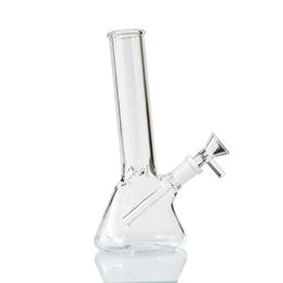 Transparant dik roken glas beker percolator bong frirusted disc shisha tabak dab rig pijpen 10 inch rechte oliebrannen waterpijpglas water bongs