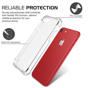 Coque de téléphone transparente en tpu pc, étui antichoc en acrylique anti-chute pour iphone 15 14 13 12 11 pro max 8 7 6 plus x xs max xr