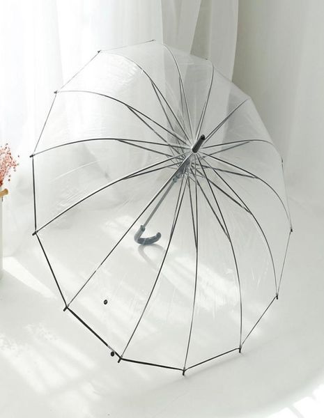 Parapluie transparent Parasol Kids Umbrella Rain Femmes Migne Clear Paraguas Bonne qualité Poe6781016