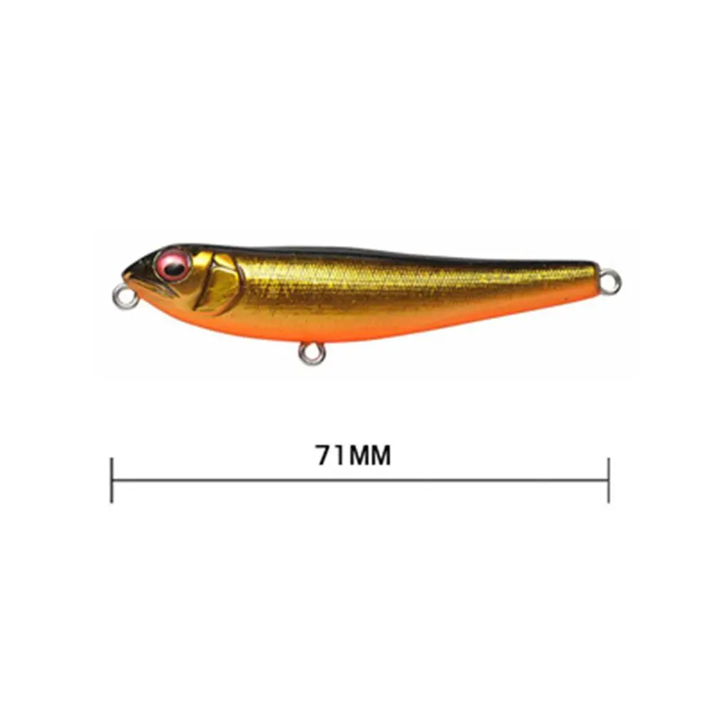 Transparent Useful Tackle Crankbaits Pencil Baits with Steel ball Minnow Lures Winter Fishing Fish Hooks