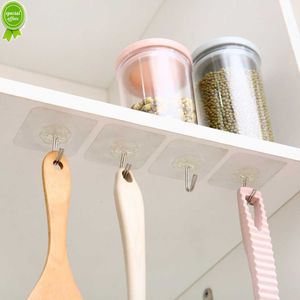 Strong Adhesive Waterproof Wall Hooks | Transparent Hangers for Kitchen, Bathroom