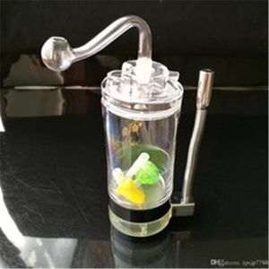 Accessoires de bongs en verre de crochet d'eau transparent, Pipes à fumer colorées mini-tuyaux à main multicolores Meilleurs tuyaux en verre à la cuillère