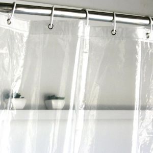 Transparant waterdichte douchegordijn Peva helder wit plastic bad gordijnen voering badkamer meeldauw home luxe metalen haken